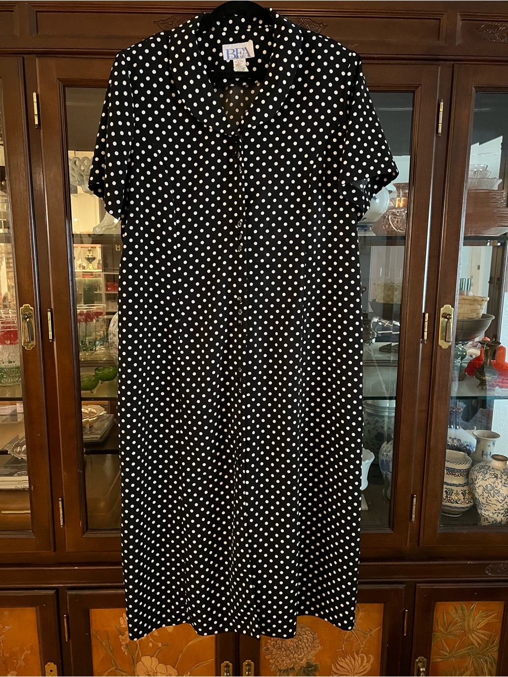 Vintage Black and White maxi dress